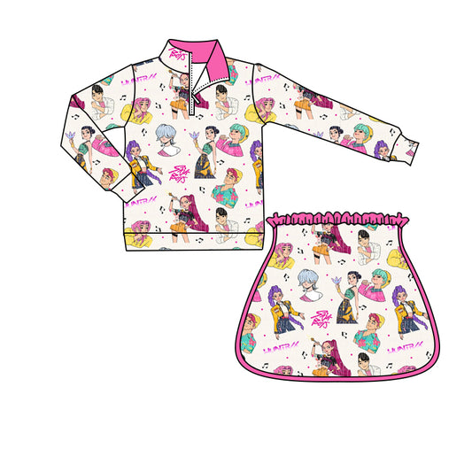 CUSTOM MOQ8 Yoga kpop demon hunter kids girl outfit Skirt 202510