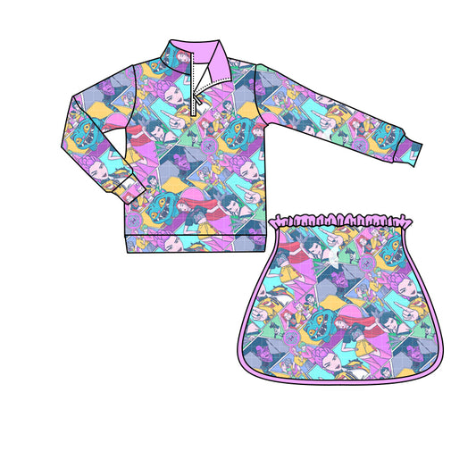 CUSTOM MOQ8 Yoga kpop demon hunter kids girl outfit Skirt 202510