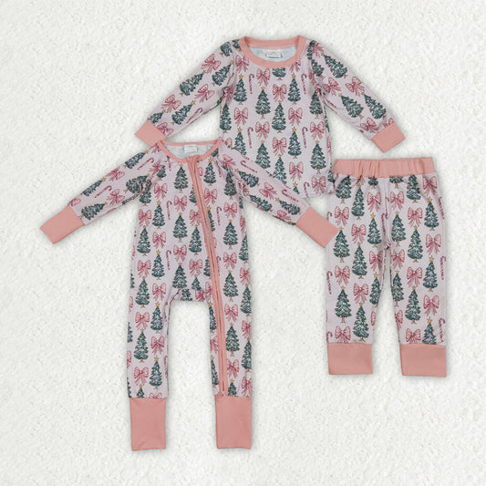 LR2283 Christmas tree girl summer romper 202507 RTS