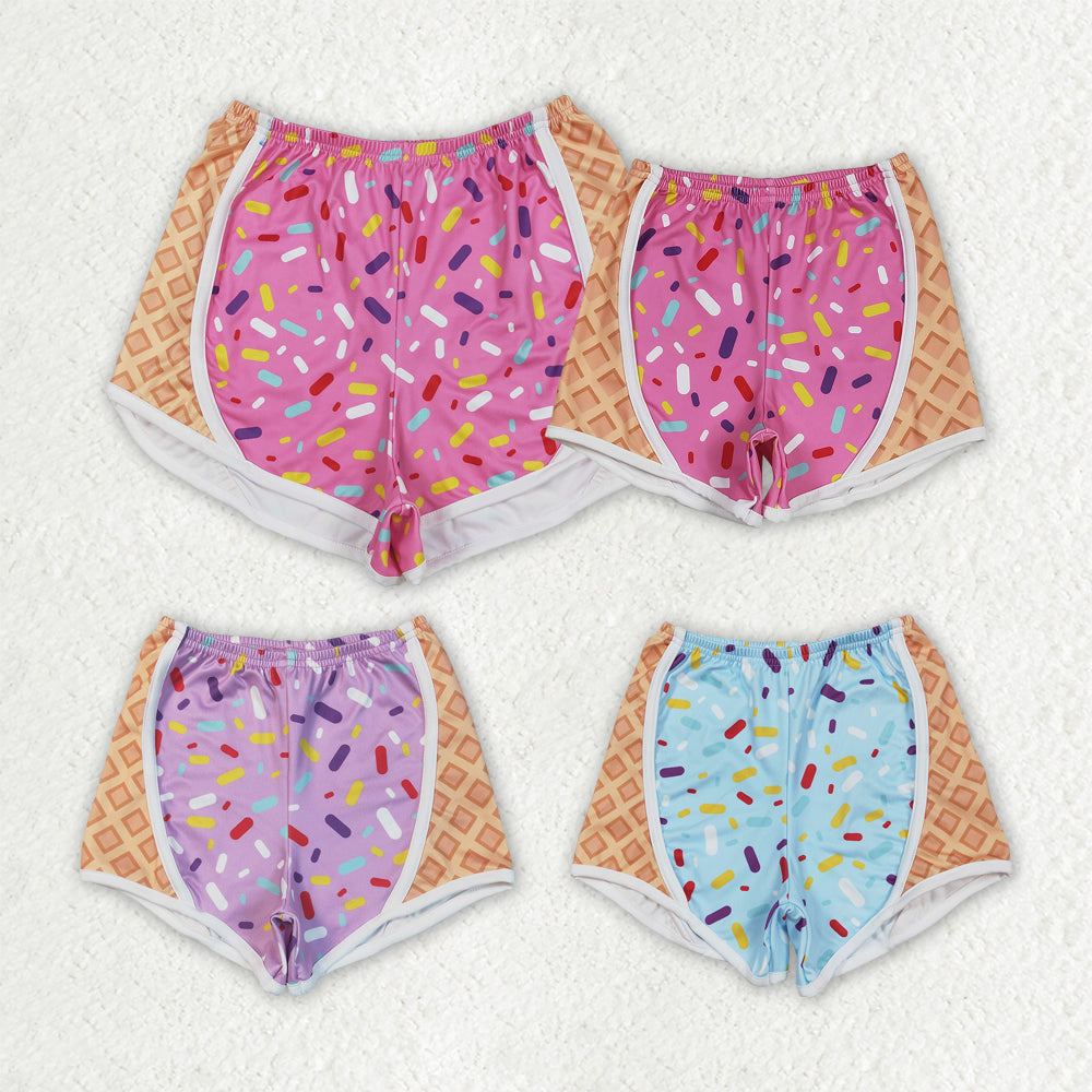 SS0570 Hot pink yoga butterfly shorts ice cream girl shorts 202506 RTS