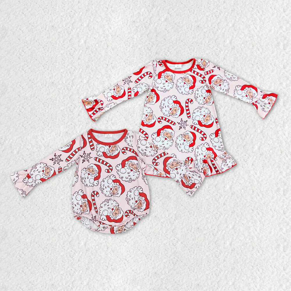 LR0607 western Christmas girl long sleeve boy girl romper 20231101 rts