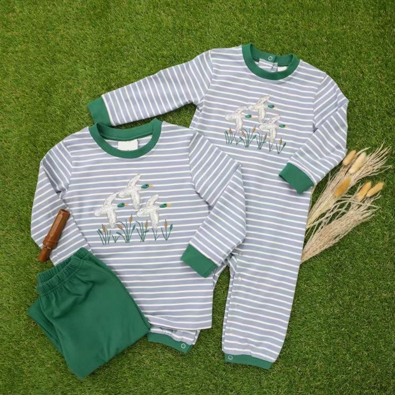 BLP0591 blue duck boy outfit preorder 202406 sibling