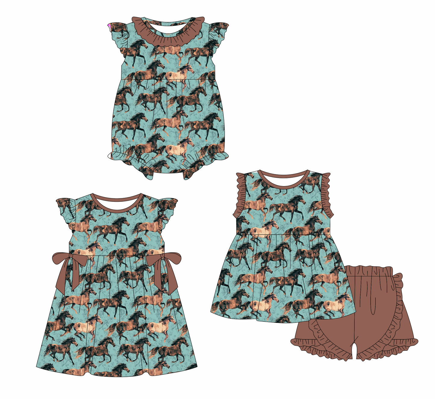 GSSO2146 horse western girl summer outfit 202502 preorder