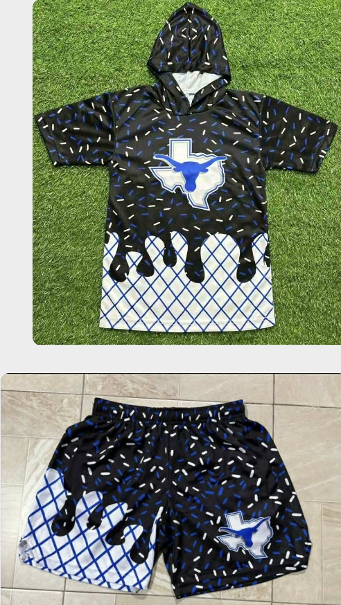 MOQ5 Custom royal blue with black and white blue cow Steers boy outfit