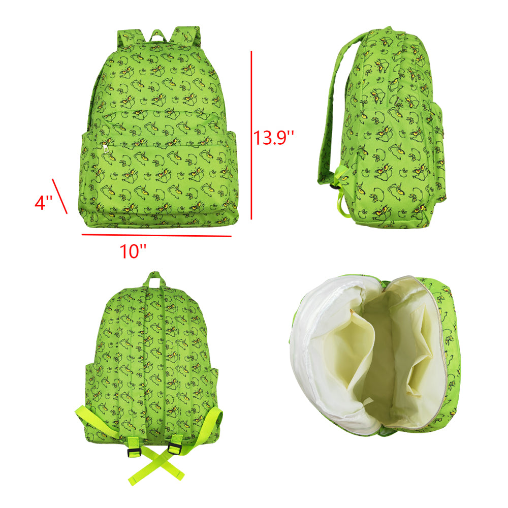 BA0119 western grinch girl cartoon backpack bag 202408 10*13.9*4 inches RTS Free shipping order $100+