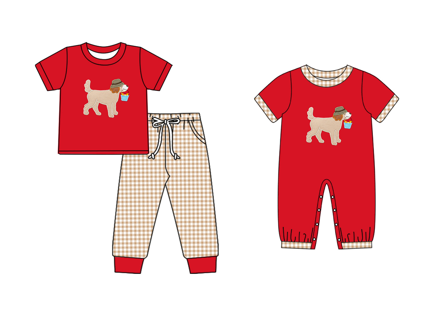 BSPO0507 preorder fishing boy outfit 202410 sibling(