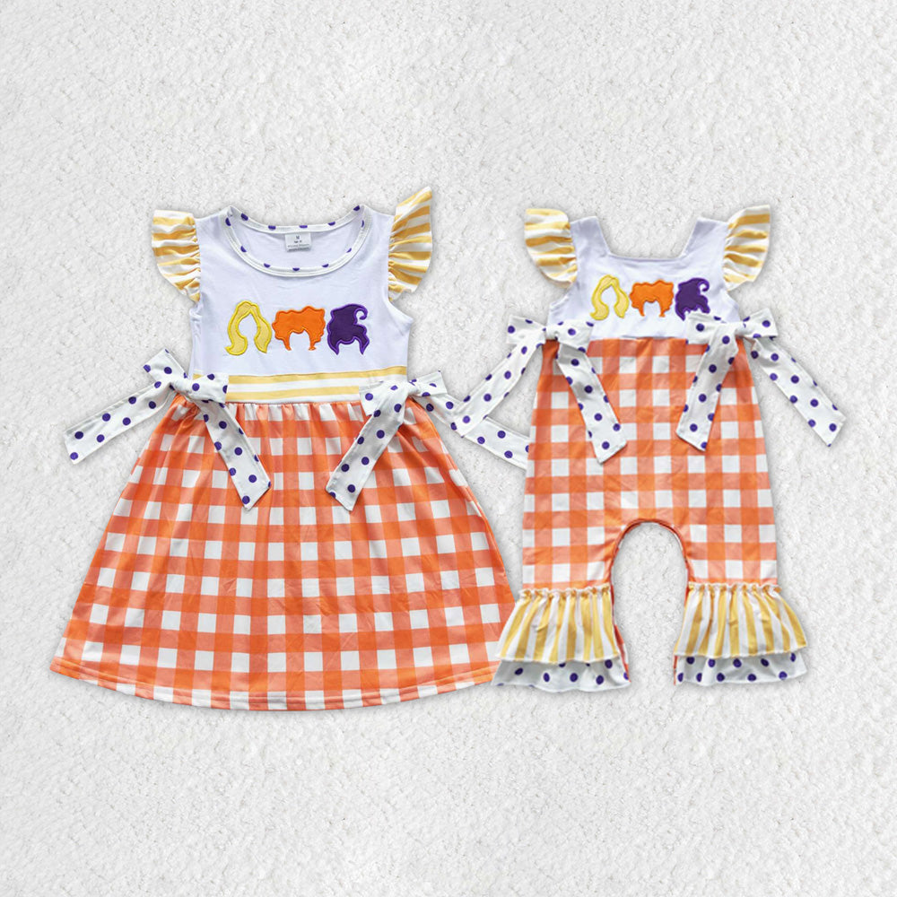 GSD0382 halloween hoc cartoon three woman short sleeve girl dress 20230530