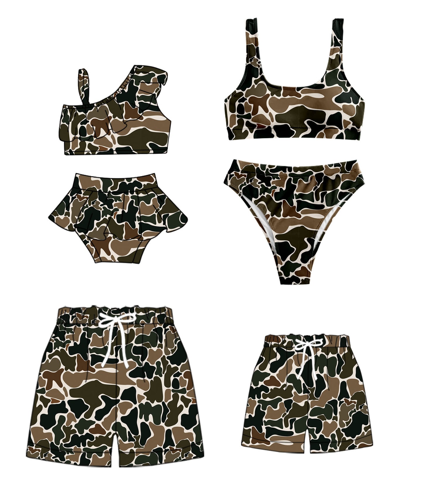 S0478 Adult men camo swimming trunks shorts RTS Free shipping order $100+