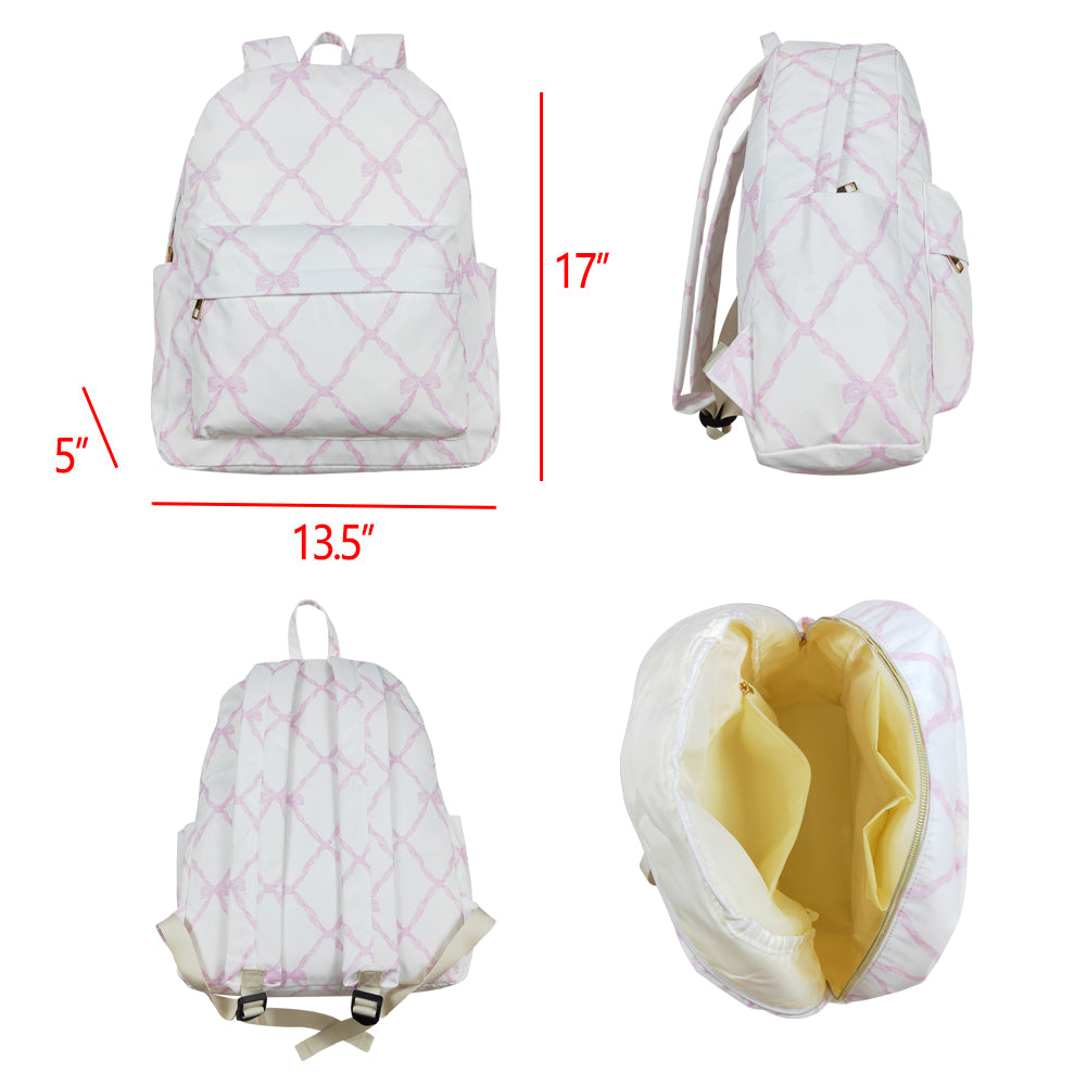 BA0225 bow pink backpack bag preorder 10*13.9*4 inches Free shipping order $100+