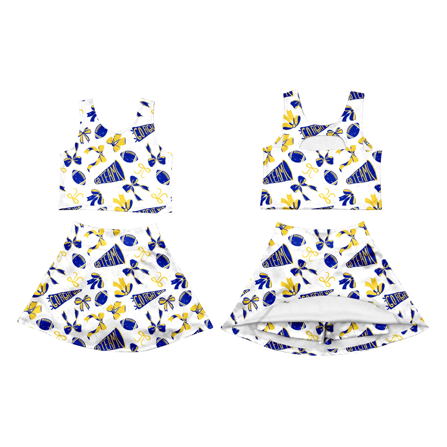 MOQ5 Custom cheer football Yoga girl dress 2025
