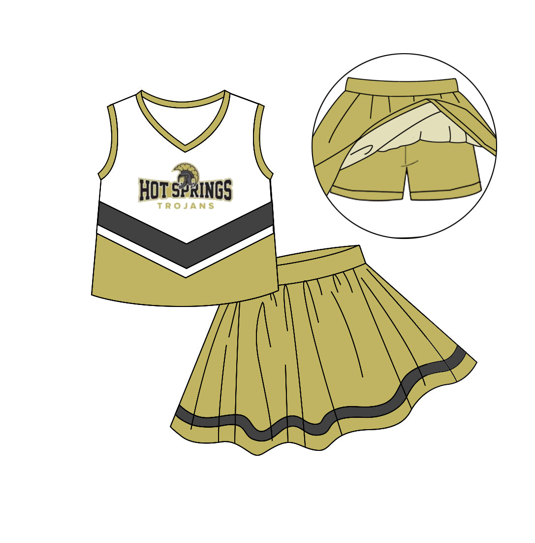 HS CUSTOM football MOQ3 kids outfit Skirt