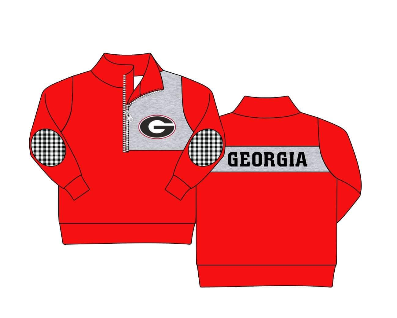 G GEORGIA CUSTOM football team boy clothes MOQ:3