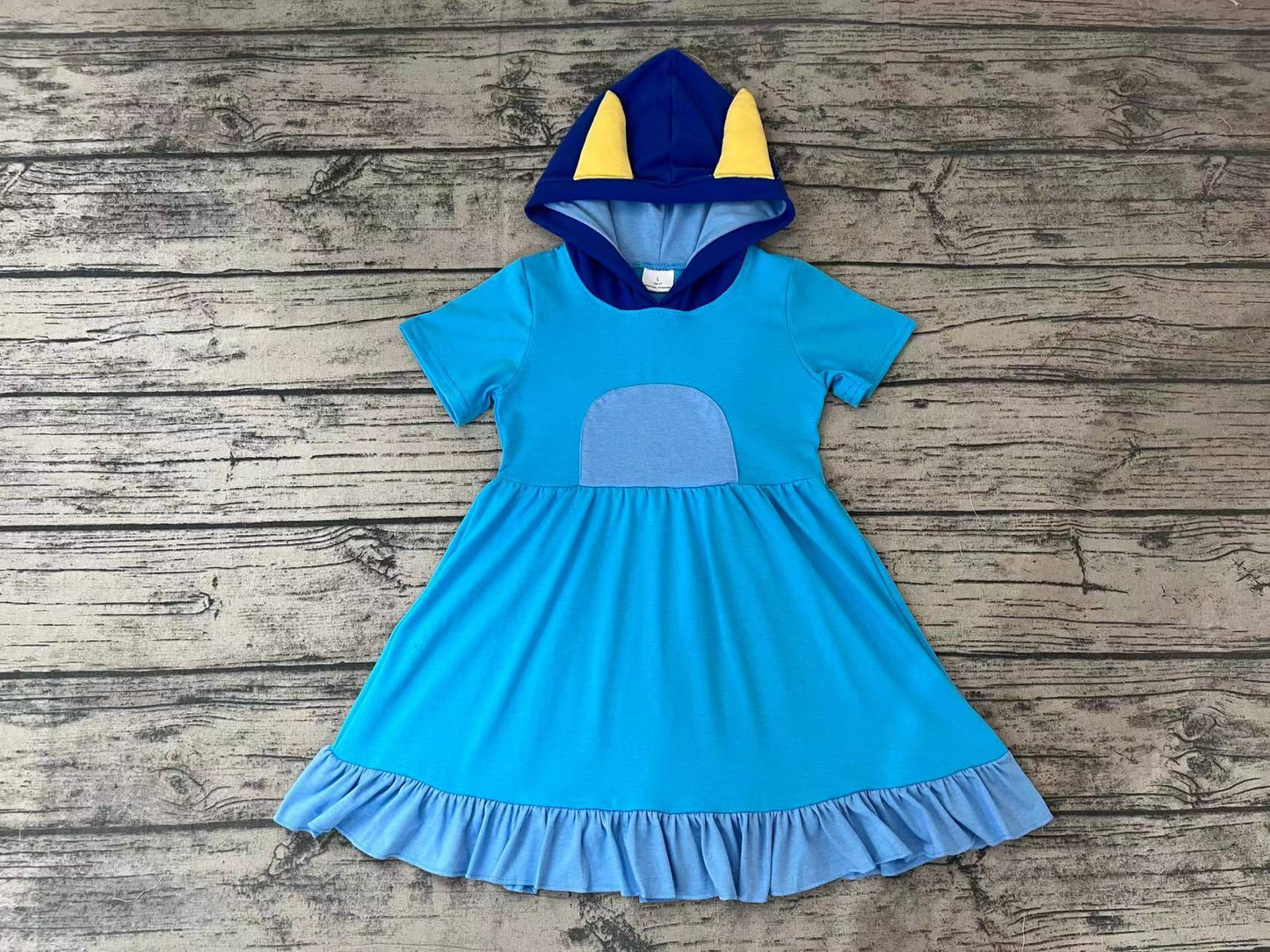 GSD0385 halloween orange hoodie short sleeve summer girl dress RTS 20230728