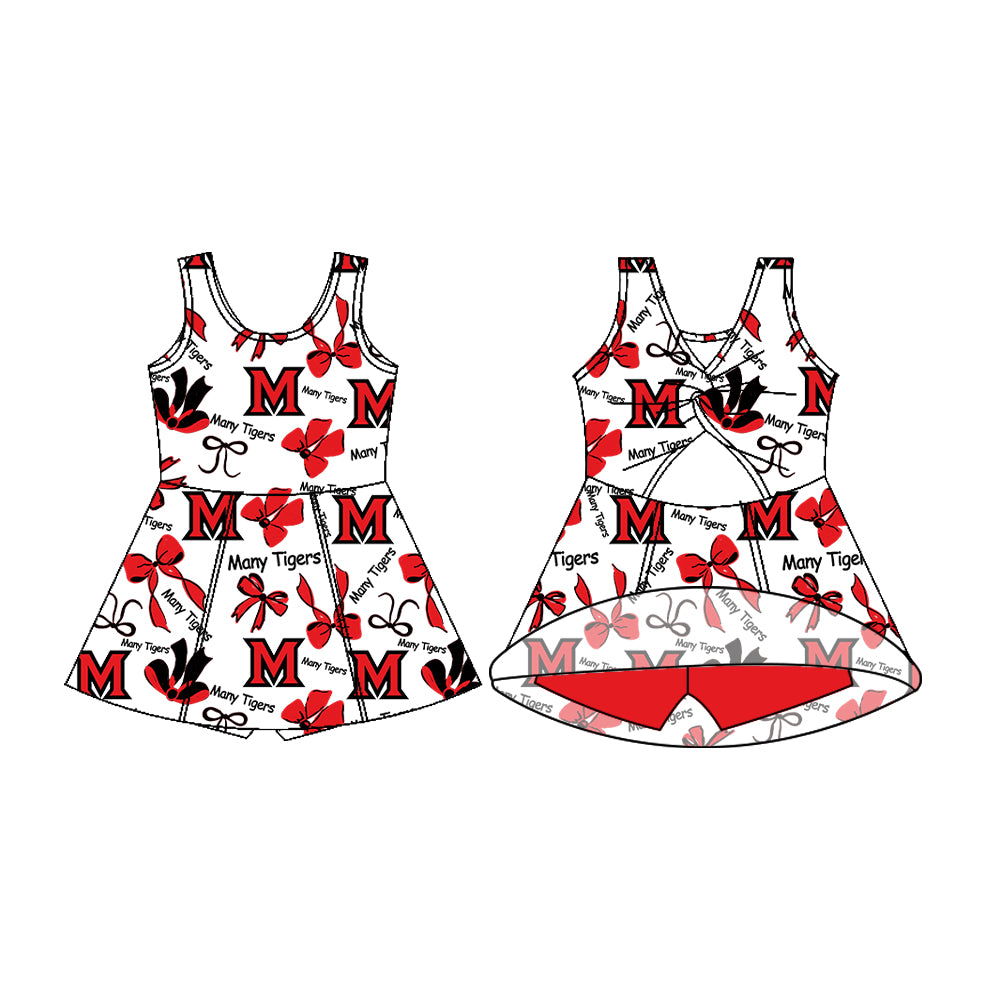 MOQ5 Custom Many Tigers Yoga girl dress 2025