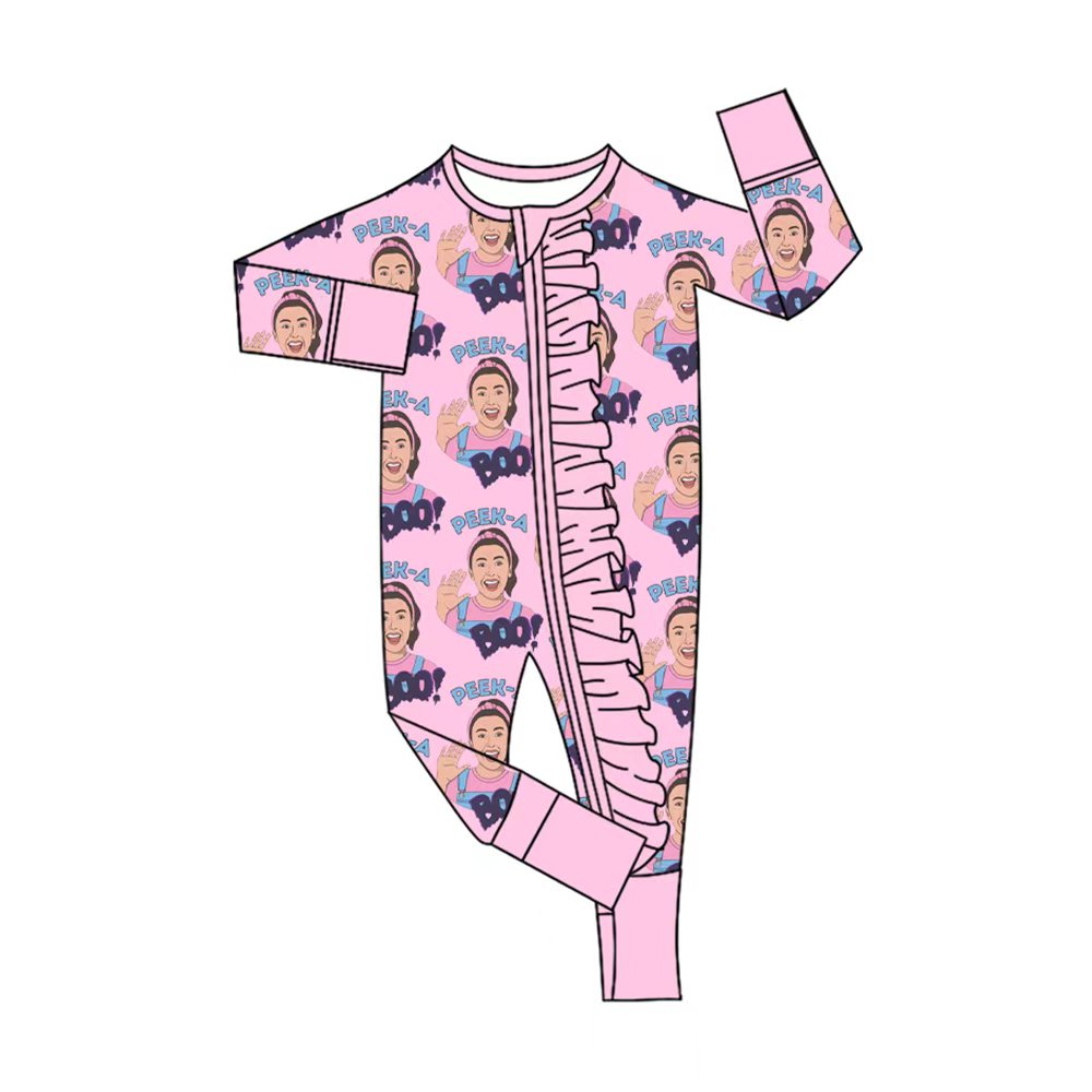 CUSTOM moq5 Bamboo 01 boo halloween girl western romper 202508 sibling
