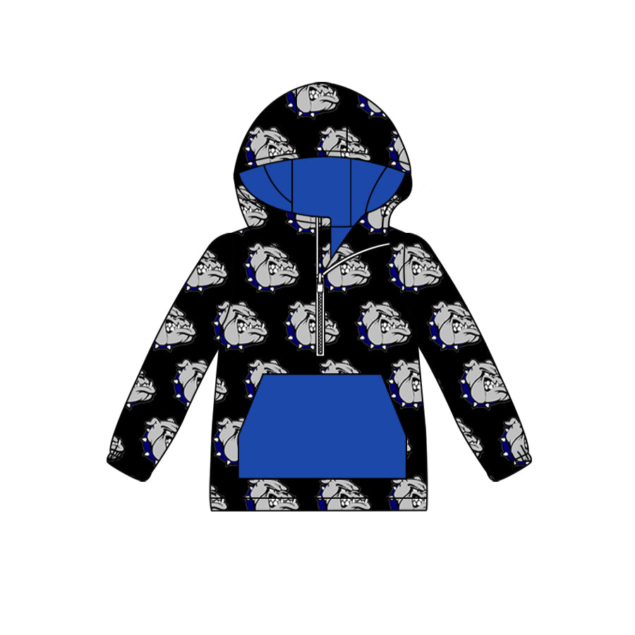 boy CUSTOM Bulldog hoodie pockets clothes MOQ3