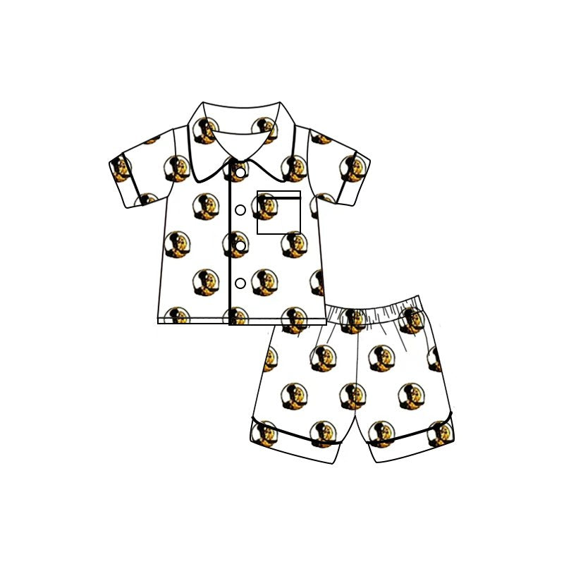 MOQ5 CUSTOM SEMINOLE HEADALL OVER SHORTS silk milk pajamas boy outfit