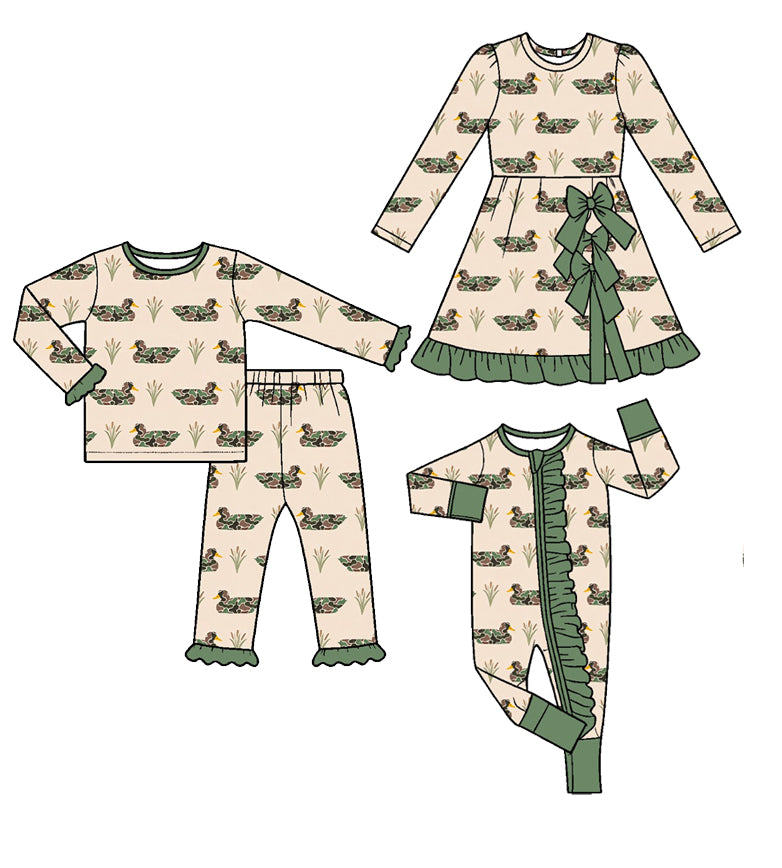 Preorder (moq 5) LR3412 Baby Girl Clothes Cow Animal Mixed Print Long Sleeve Ruffle Zipper Romper