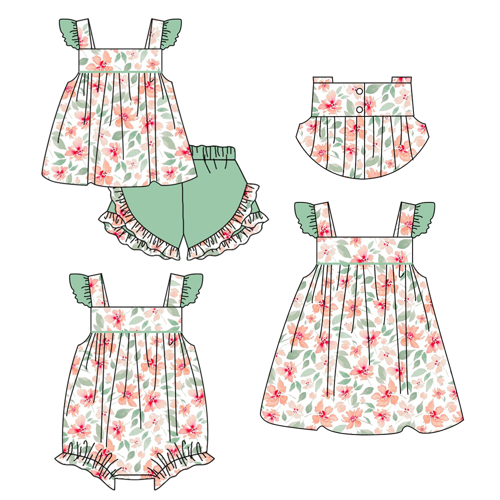SR1485 girl flower romper 202403 preorder