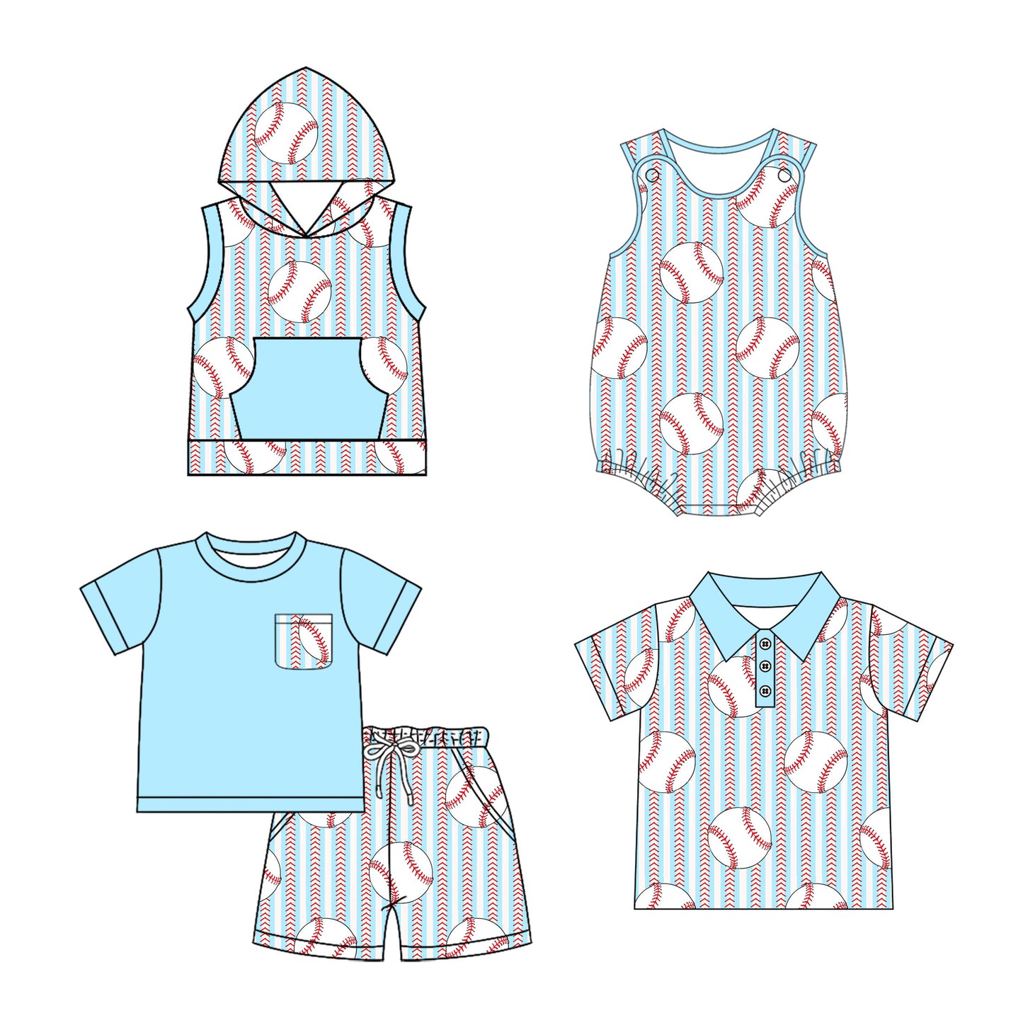 SR2743 western softball girl summer romper 202504 RTS