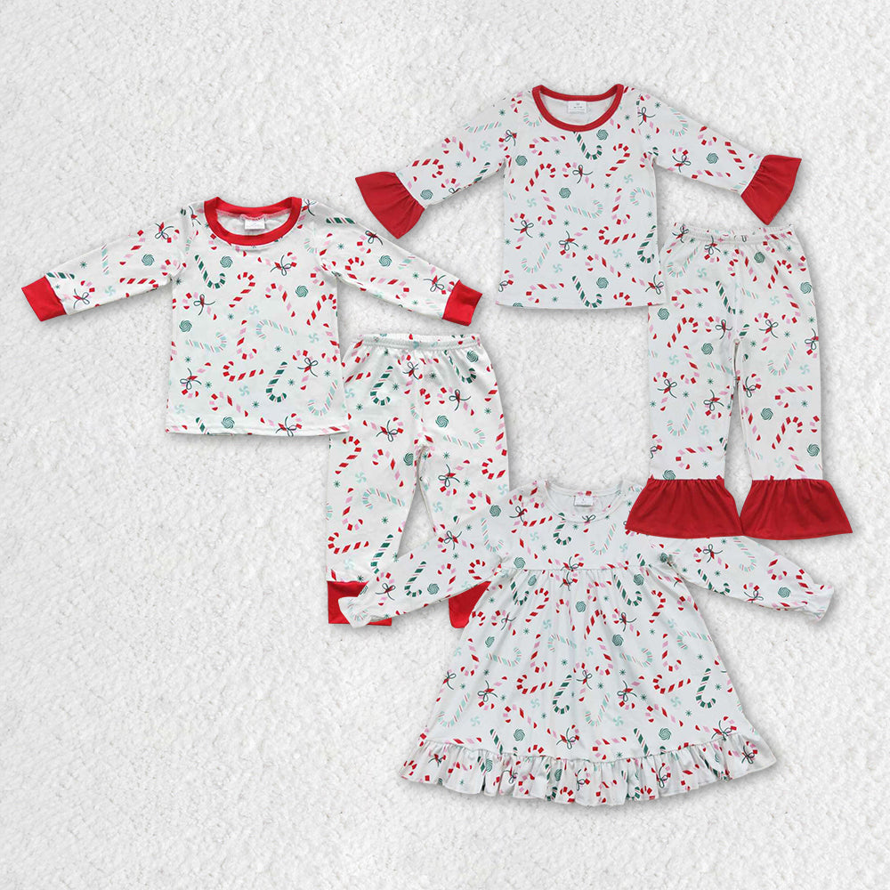 BLP0253 Christmas candy long sleeve pants boy pajamas outfit 20230804