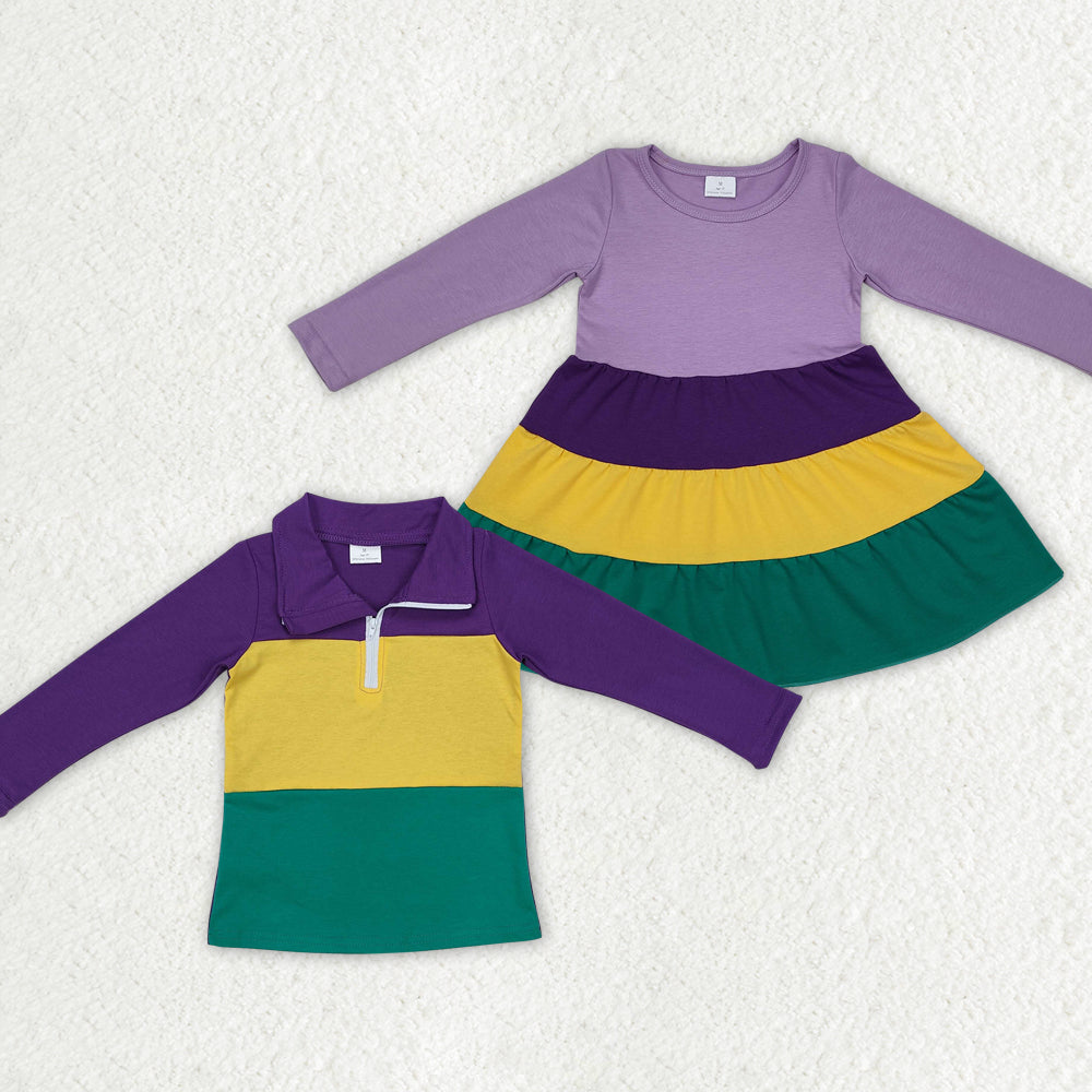 BT1130 COTTON Mardi Gras boy top t-shirt 202501 RTS