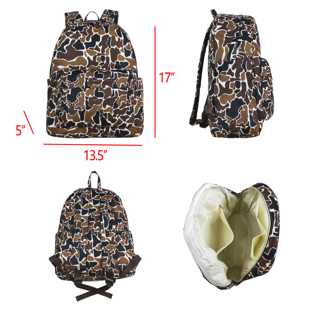 17*13.5*5 inches BA0236 Camo  western  backpack 202408 RTS( Free shipping order $100+