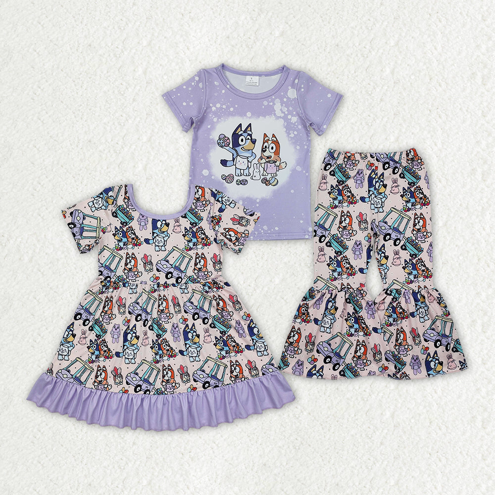 GSPO1788 bluey flower golf car girl outfit 202411 RTS SIBLING