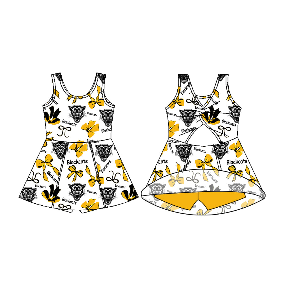 MOQ5 Custom Florien Blackcats Yoga girl dress 2025