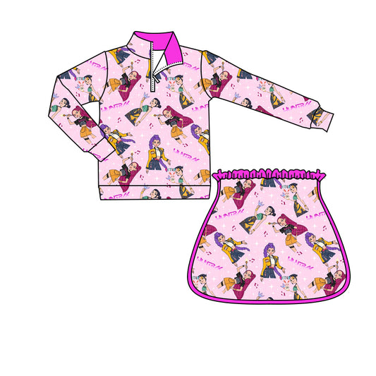 CUSTOM MOQ8 Yoga kpop demon hunter kids girl outfit Skirt 202510