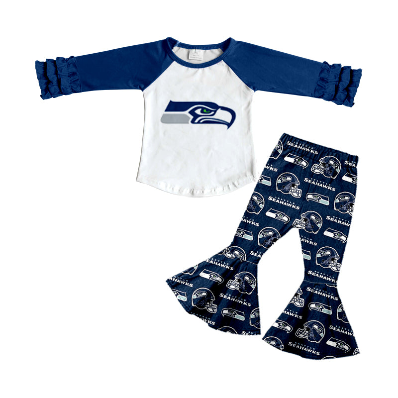 seahawks CUSTOM football team MOQ3 kids outfit