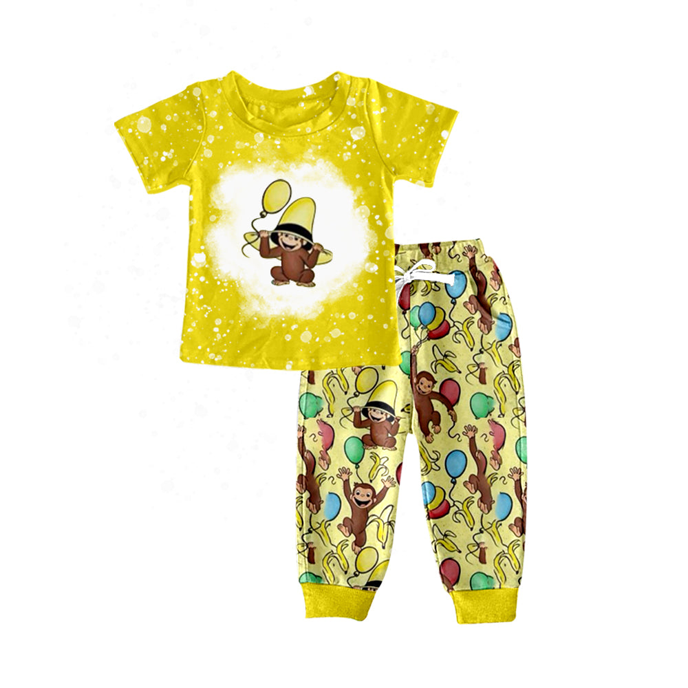 Monkey cartoon custom MOQ3 kids outfit