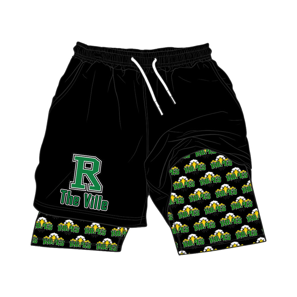 MOQ50 R TEAM shorts adult men logo