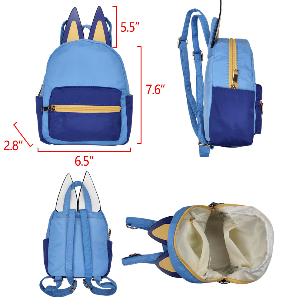 BA0281 2.8*6.5*7.6*5.5inches Cartoon bluey ear western backpack bag RTS Free shipping order $100+