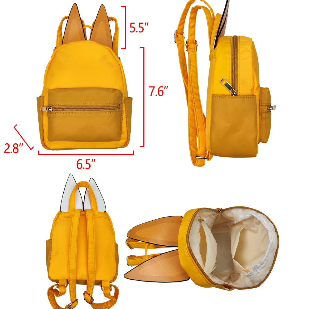 BA0282 2.8*6.5*7.6*5.5inches Cartoon bluey ear yellow western backpack bag RTS Free shipping order $100+