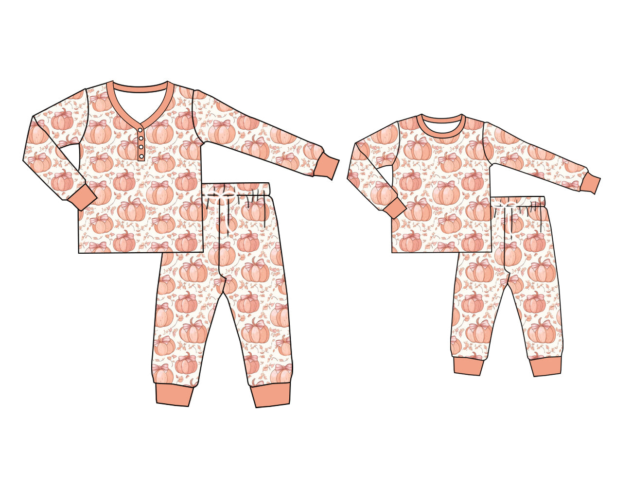 GLP2450 halloween pumpkin adult women pajamas 202506 preorder