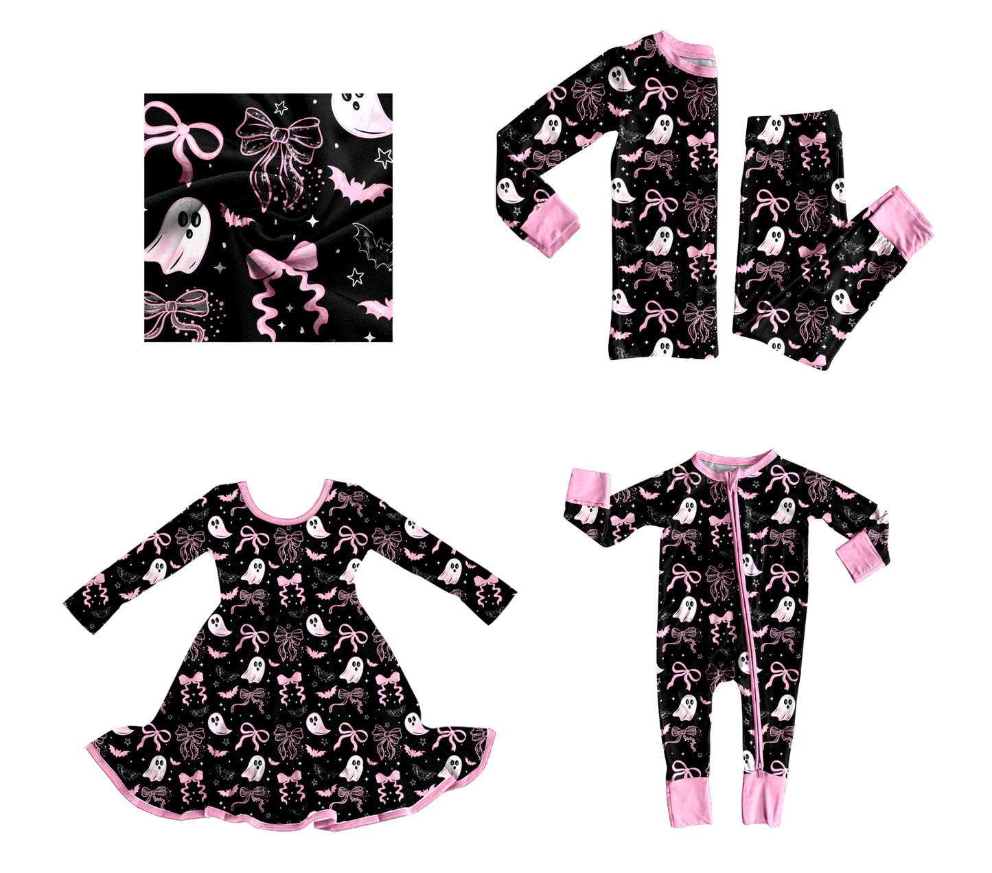 GLP2683 western boo bow Halloween girl outfit 202507 preorder