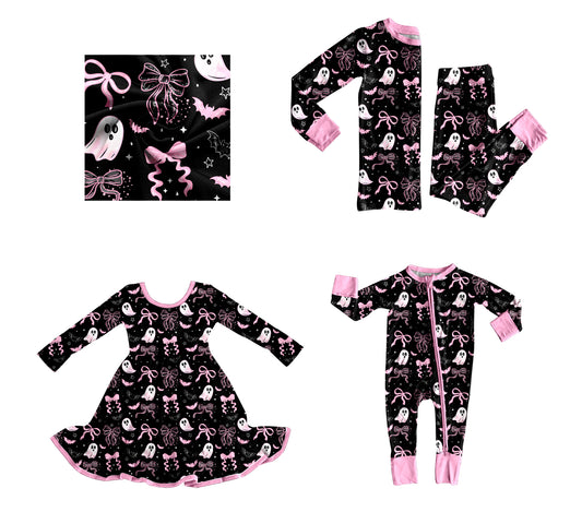 GLP2683 western boo bow Halloween girl outfit 202507 preorder