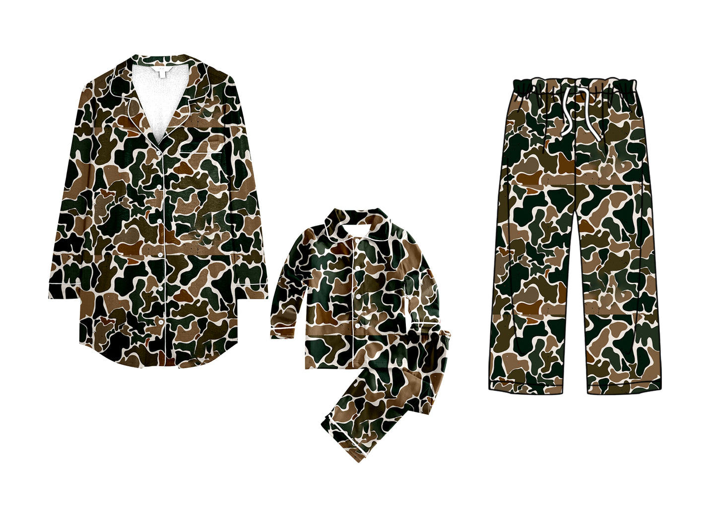 P0583 adult camo denim jeans RTS Free shipping order $100+