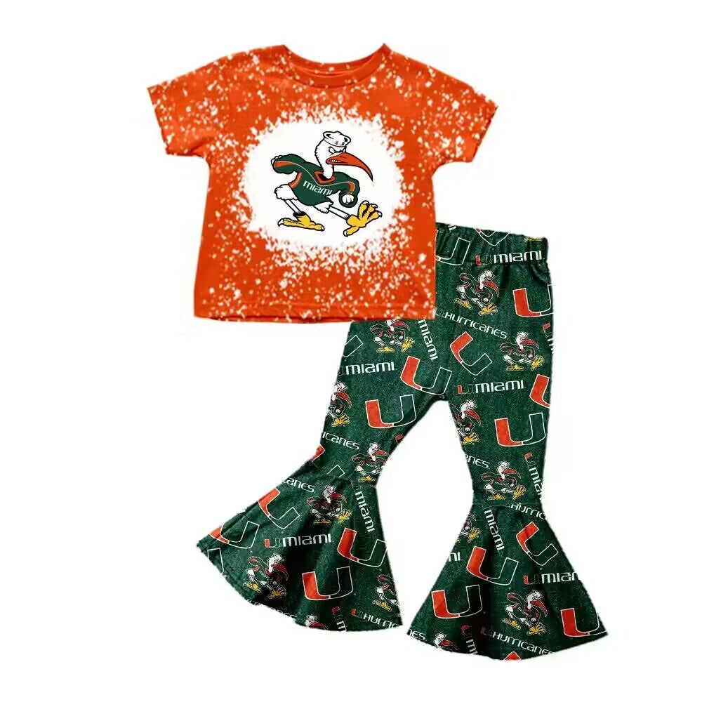 CUSTOM football U Miami : MOQ3 kids outfit