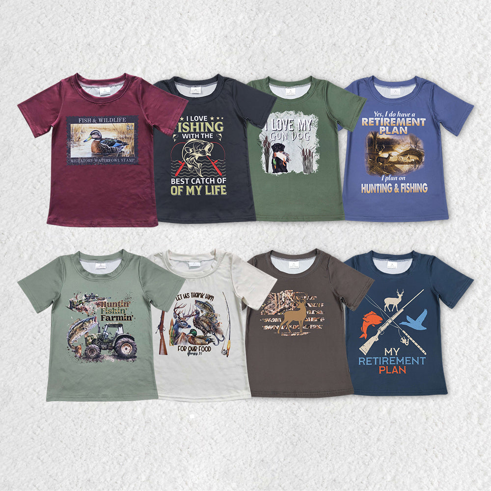 BT0445 smile checker western top tee boy t-shirt RTS 20231111