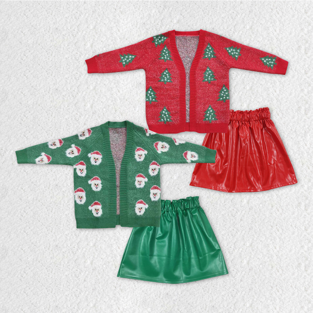GLD0475组合 Christmas santa sweater skirt girl outfit 20231020