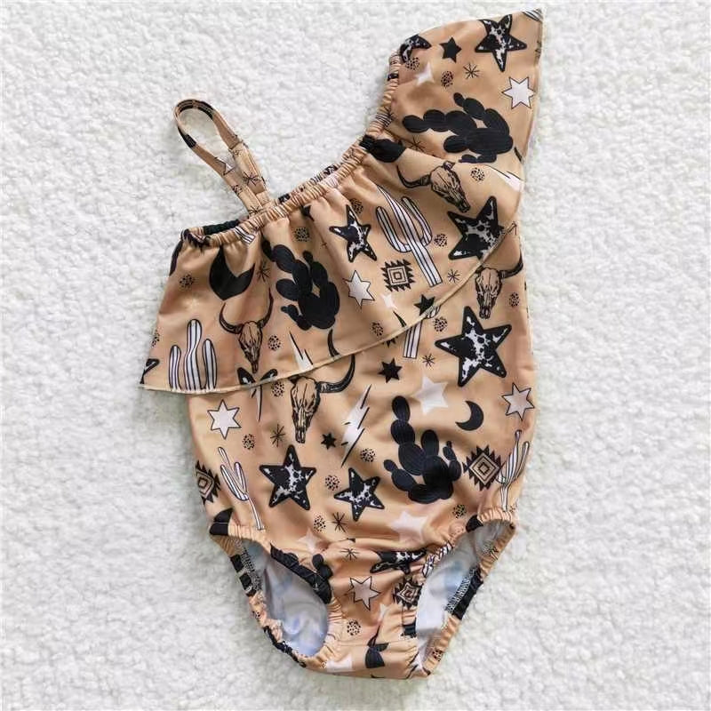 S0032 Western rodeo swimware swimsuit RTS