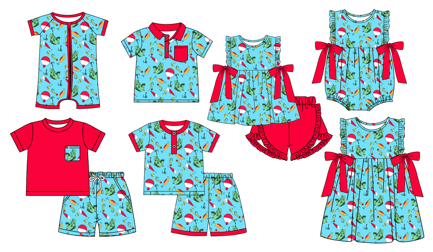 SR2708 fish bow girl romper 202503 RTS