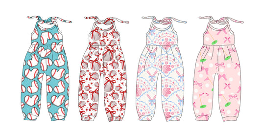 SR2810 baseball girl jumpsuit overall 202502 preorder