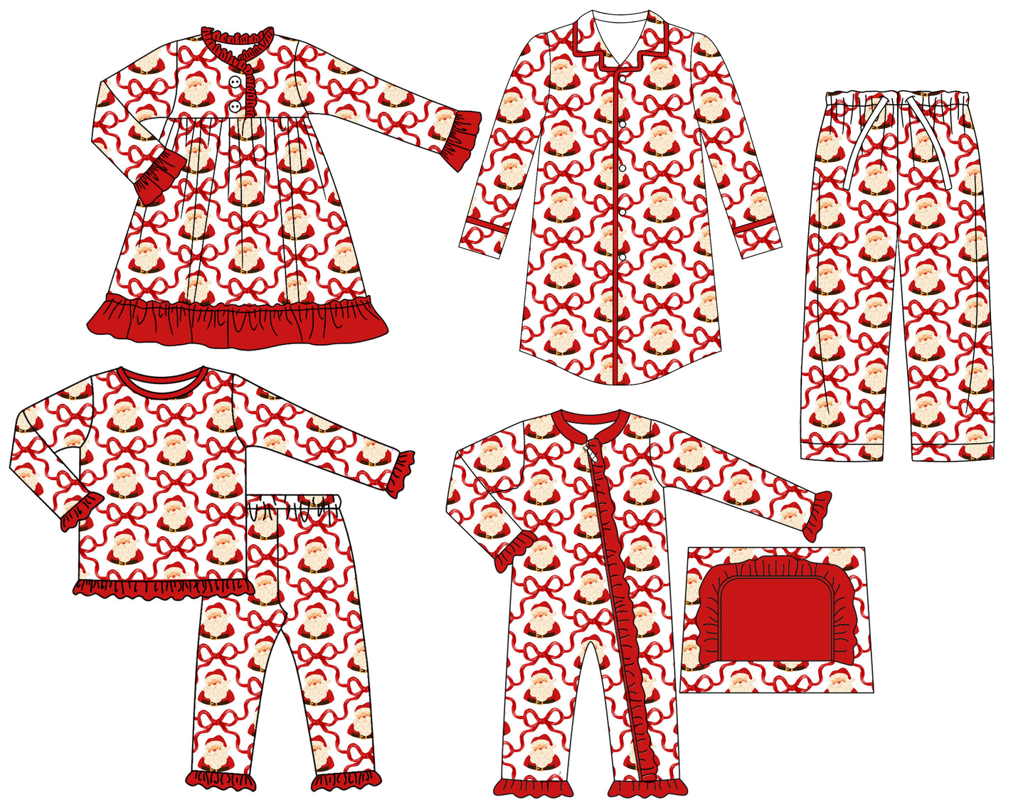 P0787成人女 adult women pants sibling Christmas long pajamas 202507 preorder