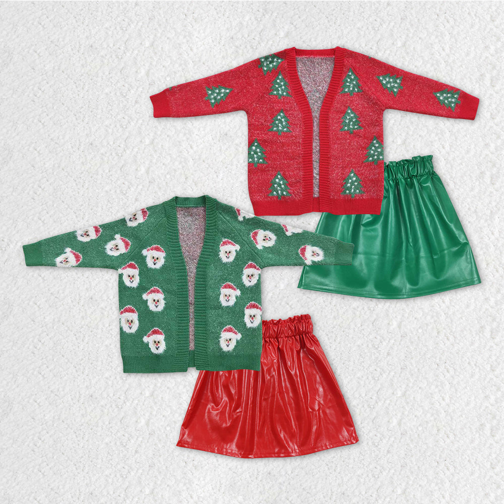 GLD0472组合 Christmas santa sweater skirt girl outfit 20231020