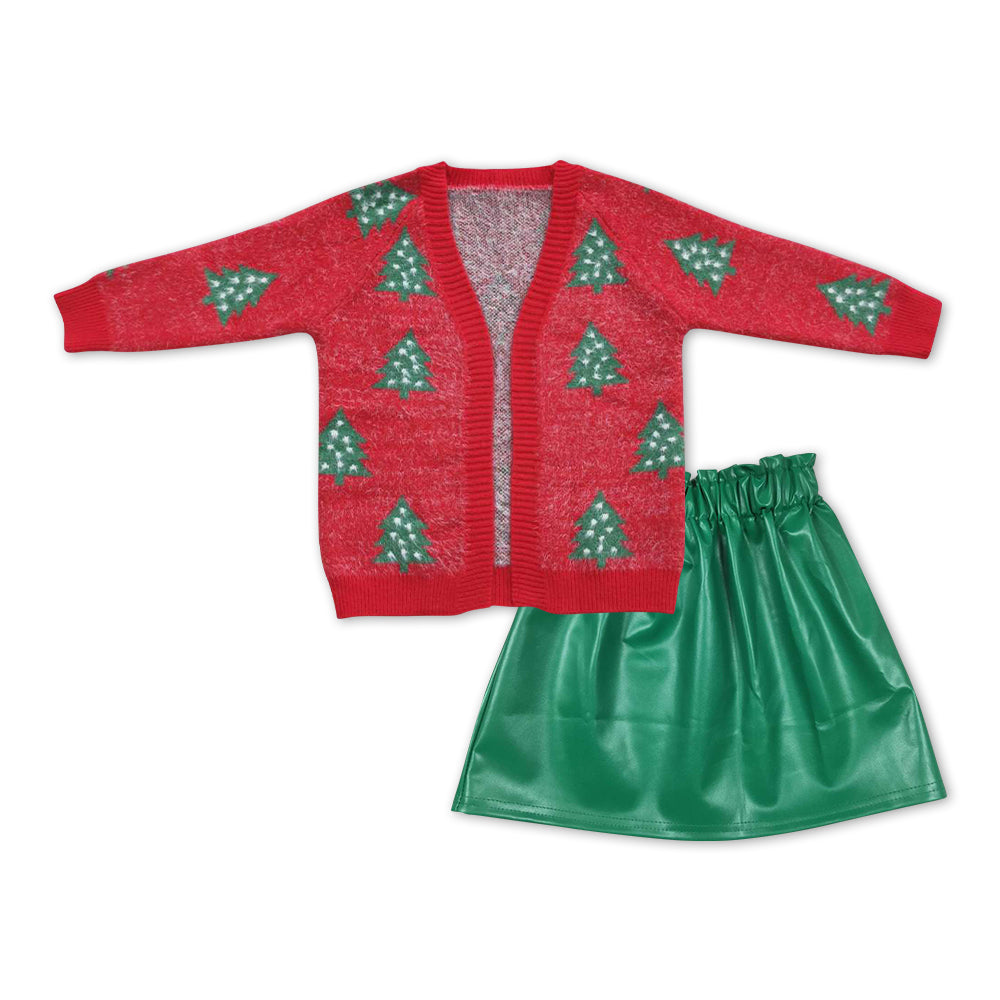 GLD0475组合 Christmas santa sweater skirt girl outfit 20231020