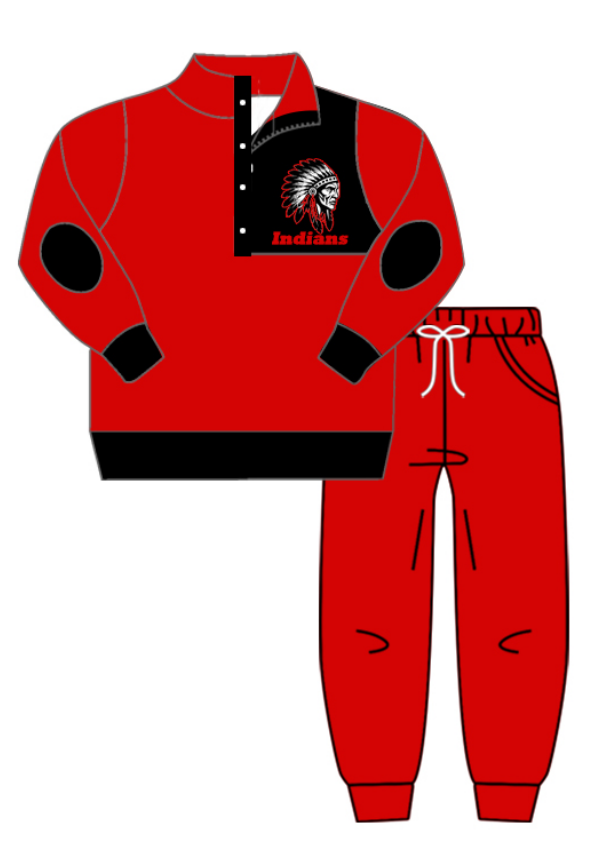Indians Jogger custom MOQ3 kids boy outfit