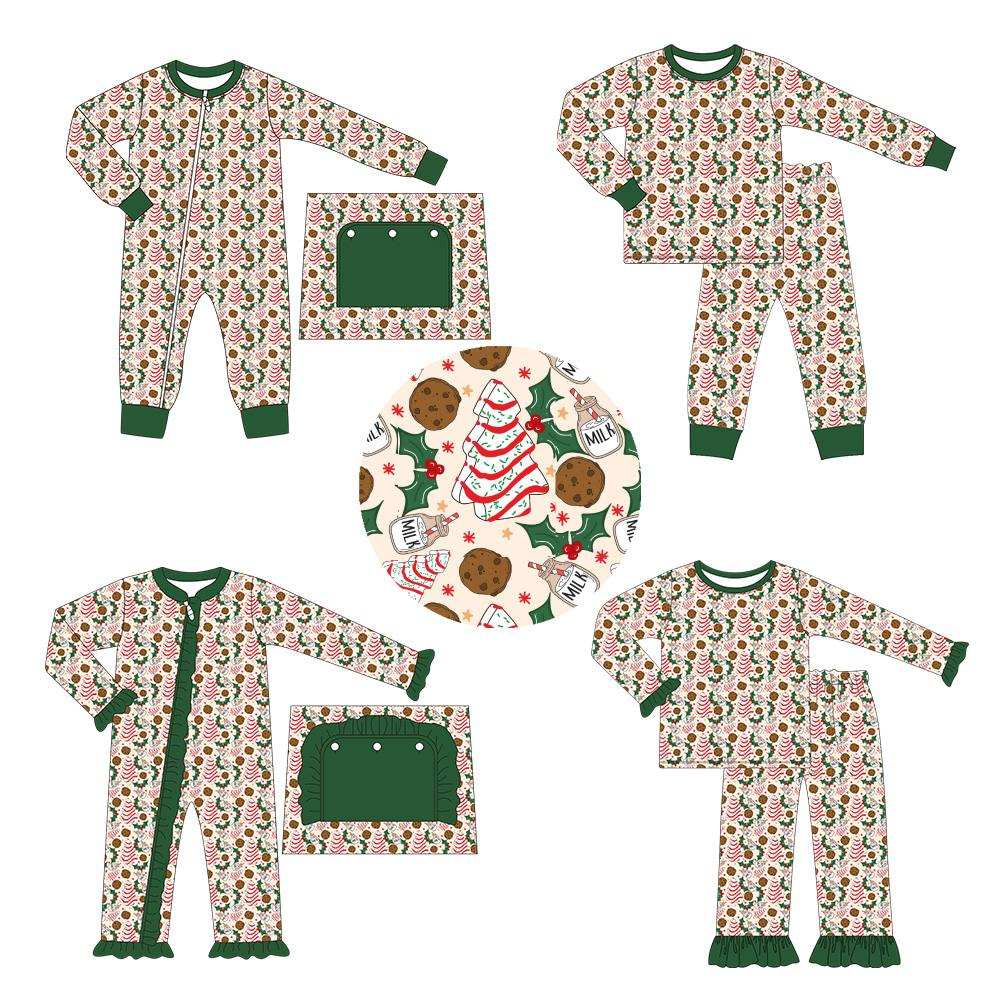 GLP1328 Christmas santa girl pajamas outfit preorder 202405 sibling